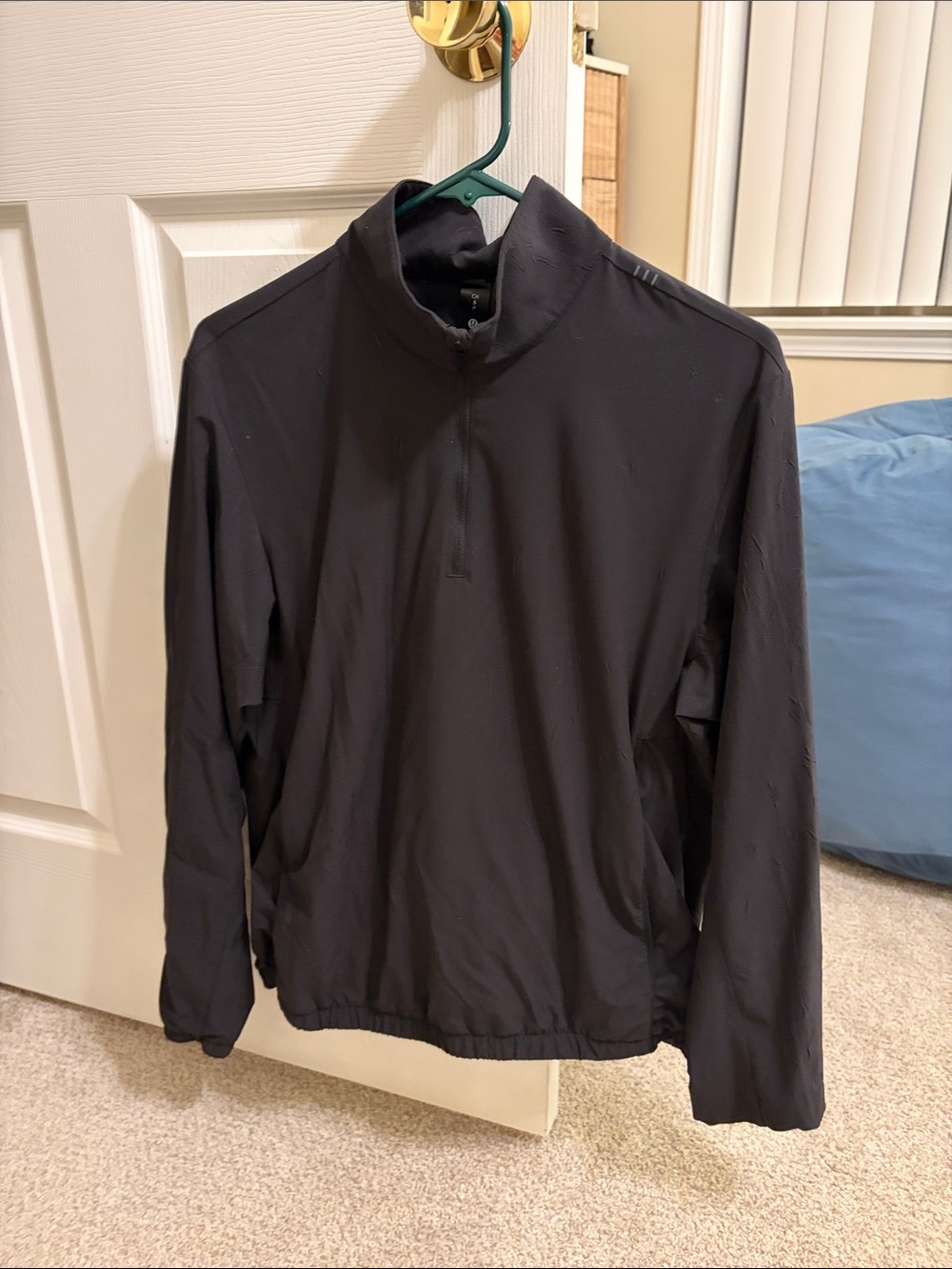 lululemon athletica Black Half-Zip Windbreaker Pullover